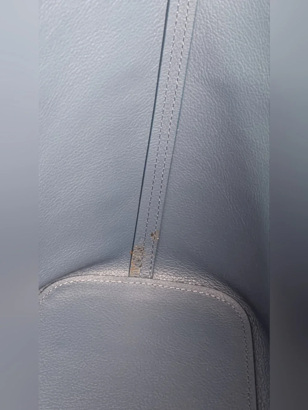 Blue MCM Saffiano Leather Shopper Tote Bag Matching Detachable Pouch Gold - Picture 14 of 16
